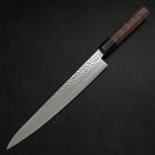Sujihiki VG-10 Tsuchime Damast Walnuss Griff 240mm-[Musashi]-[Japan-Küchenmesser]