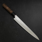 Sujihiki VG-10 Tsuchime Damast Walnuss Griff 240mm-[Musashi]-[Japan-Küchenmesser]