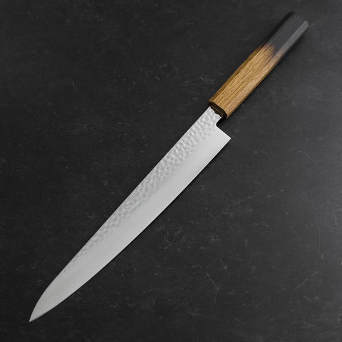 Sujihiki VG-10 Tsuchime Damast Yaki Urushi-Griff 240mm-[Musashi]-[Japan-Küchenmesser]