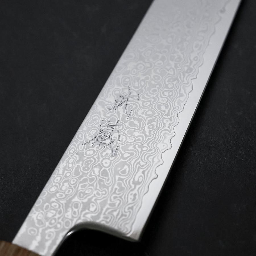 Sujihiki VG-10 Tsuchime Damast Yaki Urushi Griff 240mm-[Musashi]-[Japan-Küchenmesser]