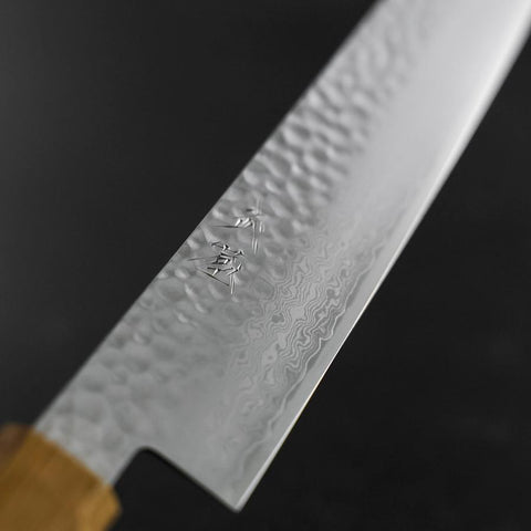 Sujihiki VG-10 Tsuchime Damast Yaki Urushi Griff 240mm-[Musashi]-[Japan-Küchenmesser]
