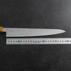 Sujihiki VG-10 Tsuchime Damast Yaki Urushi-Griff 240mm-[Musashi]-[Japan-Küchenmesser]
