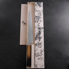 Sujihiki VG-10 Tsuchime Damast Yaki Urushi Griff 240mm-[Musashi]-[Japan-Küchenmesser]