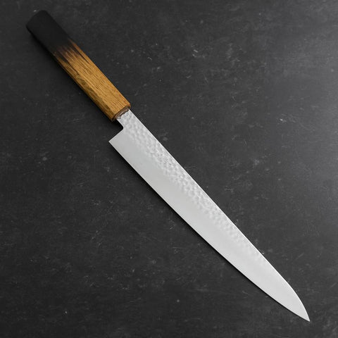 Sujihiki VG-10 Tsuchime Damast Yaki Urushi Griff 240mm-[Musashi]-[Japan-Küchenmesser]