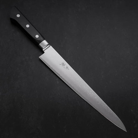Sujihiki VG-5 Damascus Black Western Handle 235mm (9.3”)-[Musashi]-[Japan-Küchenmesser]