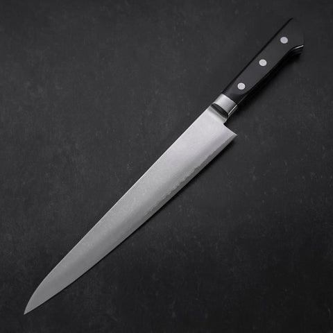 Sujihiki VG-5 Damast Schwarzer Westlicher Griff 235mm-[Musashi]-[Japan-Küchenmesser]