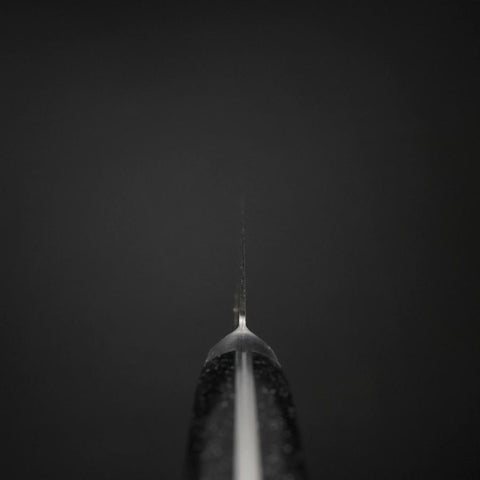 Sujihiki VG-5 Tsuchime Westlicher Schwarzer Marmorierter Griff 240mm-[Musashi]-[Japan-Küchenmesser]