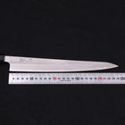 Sujihiki White Steel #1 Büffelhorn und Magnolienholz Griff 240mm-[Musashi]-[Japan-Küchenmesser]