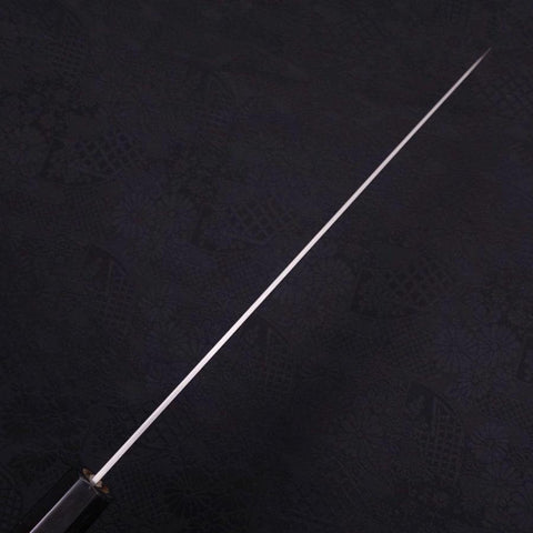 Sujihiki White Steel #1 Edelstahlummantelung Kasumi Büffelhorn und Magnolienholz Griff 240mm-[Musashi]-[Japan-Küchenmesser]