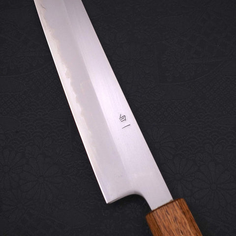 Sujihiki White Steel #1, Yaki Urushi Griff, 240mm-[Musashi]-[Japan-Küchenmesser]