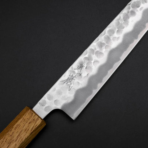 Sujihiki White Steel #2 Tsuchime Yaki Urushi Griff 240mm-[Musashi]-[Japan-Küchenmesser]