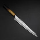 Sujihiki White Steel #2 Tsuchime Yaki Urushi Griff 240mm-[Musashi]-[Japan-Küchenmesser]