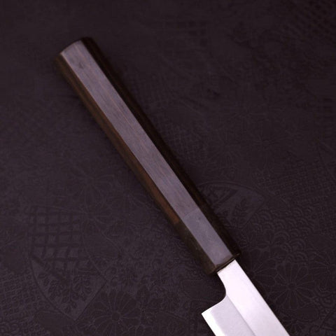 Takohiki Blue Steel #2 Edelstahlummantelung Büffelhorn und Ebenholz Griff 360mm-[Musashi]-[Japan-Küchenmesser]