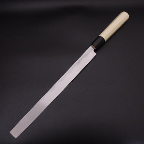 Takohiki Blue Steel #2 Kasumi Büffelhorn und Magnolienholz Griff 270mm-[Musashi]-[Japan-Küchenmesser]