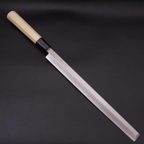 Takohiki Blue Steel #2 Kasumi Büffelhorn und Magnolienholz Griff 270mm-[Musashi]-[Japan-Küchenmesser]