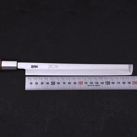 Takohiki Silver Steel #3 Walnuss Griff 200mm-[Musashi]-[Japan-Küchenmesser]