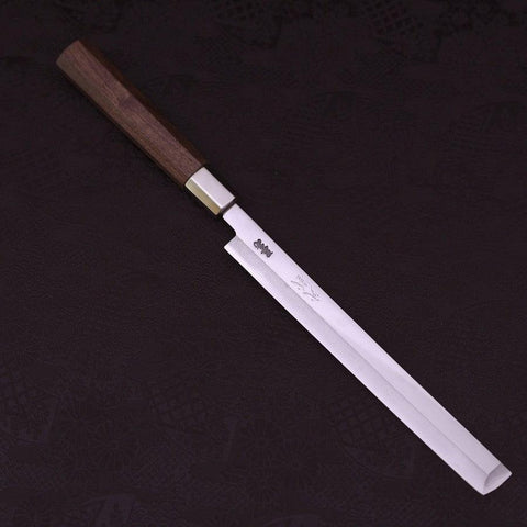Takohiki Silver Steel #3 Walnuss Griff 200mm-[Musashi]-[Japan-Küchenmesser]
