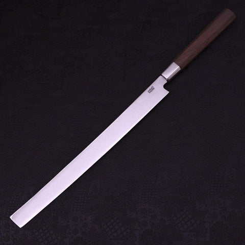 Takohiki White Steel #1 Walnuss Griff 300mm-[Musashi]-[Japan-Küchenmesser]