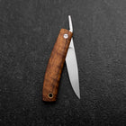 Taschenmesser AUS-8 Hawaiian Koa Outdoor-Messer 55mm mit Lederscheide-[Musashi]-[Japan-Küchenmesser]