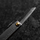 Taschenmesser White Steel #2 45mm Carbon Kurouchi Tsuchime Knifegata mit Paulownia Holz-Box-[Musashi]-[Japan-Küchenmesser]