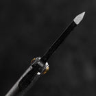 Taschenmesser White Steel #2 45mm Carbon Kurouchi Tsuchime Knifegata mit Paulownia Holz-Box-[Musashi]-[Japan-Küchenmesser]