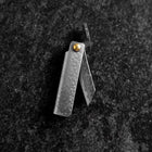 Taschenmesser White Steel #2 45mm Carbon Kurouchi Tsuchime Knifegata mit Paulownia Holz-Box-[Musashi]-[Japan-Küchenmesser]