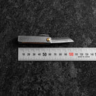 Taschenmesser White Steel #2 45mm Carbon Kurouchi Tsuchime Knifegata mit Paulownia Holz-Box-[Musashi]-[Japan-Küchenmesser]