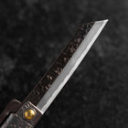 Taschenmesser White Steel #2 75mm Carbon Tsuchime Kanagata mit Paulownia-Holzbox-[Musashi]-[Japan-Küchenmesser]