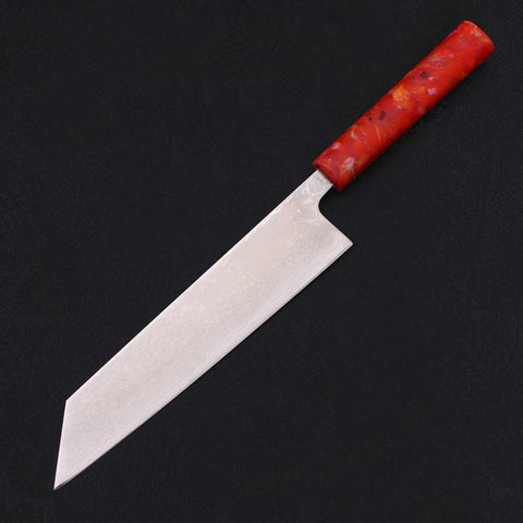 Tsushima Messer Kiritsuke VG-10 Damast Roter Ozeanplastik Griff 210mm-[Musashi]-[Japan-Küchenmesser]