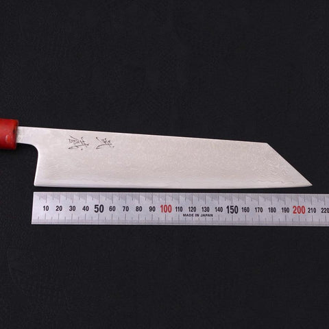 Tsushima Messer Kiritsuke VG-10 Damast Roter Ozeanplastik Griff 210mm-[Musashi]-[Japan-Küchenmesser]