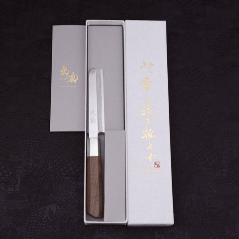 Unagi Silver Steel #3 Walnuss Griff 105mm-[Musashi]-[Japan-Küchenmesser]