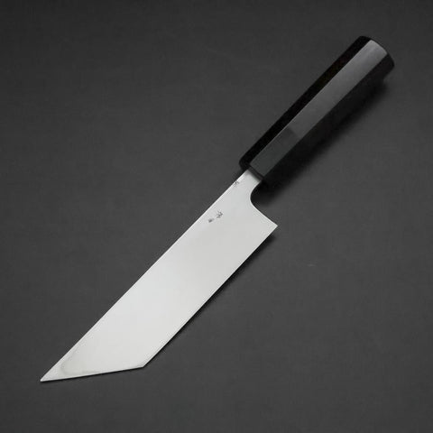 Unagisaki (Edo) Blue Steel #1 Hon-Kasumi Buffalo Ebony Handle 150mm-[Musashi]-[Japanese-Kitchen-Knives]