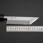 Unagisaki (Edo) Blue Steel #1 Hon-Kasumi Buffalo Ebony Handle 150mm-[Musashi]-[Japanese-Kitchen-Knives]
