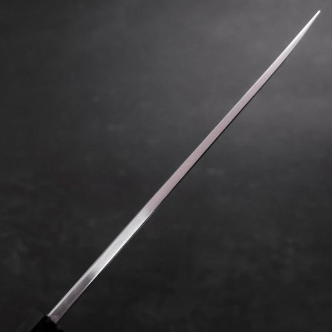 Unagisaki (Edo) Blue Steel #1 Hon-Kasumi Büffelhorn und Teak Griff 210mm-[Musashi]-[Japan-Küchenmesser]