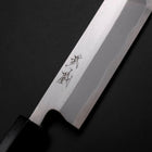 Unagisaki (Edo) Blue Steel #2 Hon-Kasumi Buffalo Ebony Handle 150mm (5.9”)-[Musashi]-[Japan-Küchenmesser]