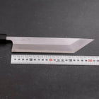 Unagisaki (Edo) White Steel #2 Hon-Kasumi Büffelhorn und Teak Griff 210mm-[Musashi]-[Japan-Küchenmesser]