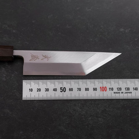 Unagisaki (Edo) White Steel #2 Hon-Kasumi Eschenholz Griff 120mm-[Musashi]-[Japan-Küchenmesser]