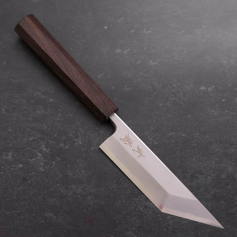 Unagisaki (Edo) White steel #2 Hon-Kasumi Aschenholz Griff 120mm-[Musashi]-[Japan-Küchenmesser]