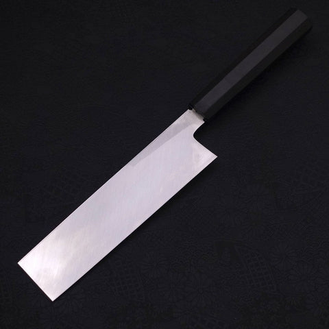 Usuba (Kanto-Stil) White Steel #2 Kasumi Chokin "Phoenix In Sakura" Büffelhorn und Ebenholz Griff 180mm-[Musashi]-[Japan-Küchenmesser]