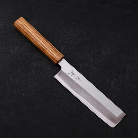 Usuba SK-Stahl Kasumi Eichenholz Griff 150mm-[Musashi]-[Japan-Küchenmesser]