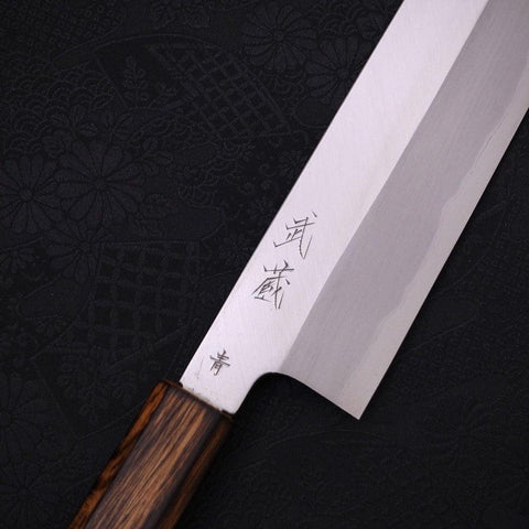 Usuba(Kanto-Stil) Blue Steel #2 Kasumi Sumi Urushi Griff 210mm-[Musashi]-[Japan-Küchenmesser]