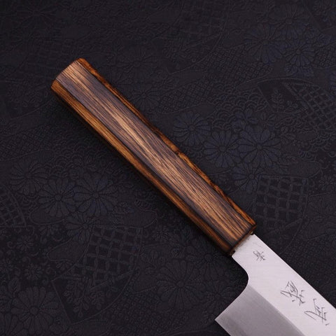 Usuba(Kanto-Stil) Blue Steel #2 Kasumi Sumi Urushi Griff 210mm-[Musashi]-[Japan-Küchenmesser]