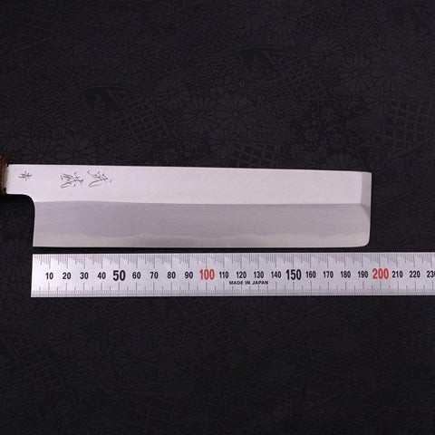 Usuba(Kanto-Stil) Blue Steel #2 Kasumi Sumi Urushi Griff 210mm-[Musashi]-[Japan-Küchenmesser]