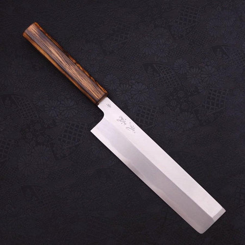 Usuba(Kanto-Stil) Blue Steel #2 Kasumi Sumi Urushi Griff 210mm-[Musashi]-[Japan-Küchenmesser]
