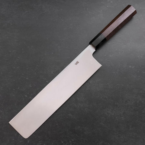 Usuba(Kanto) White Steel #2 Kasumi Büffelhorn und Walnussholz Griff 240mm-[Musashi]-[Japan-Küchenmesser]