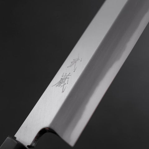 Usuba(Kanto) White steel #2 Kasumi Büffelhorn und Ebenholz Griff 165mm-[Musashi]-[Japan-Küchenmesser]