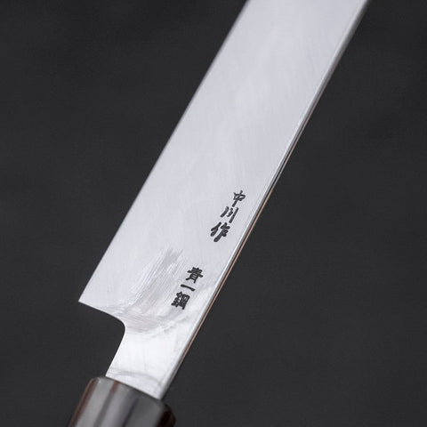 Yanagi Kiritsuke Blue Steel #1, Kasumi Büffelhorn und Ebenholz Griff, 270mm-[Musashi]-[Japan-Küchenmesser]