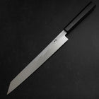 Yanagi Kiritsuke Blue Steel #1 Suminagashi Büffelhorn und Ebenholz Griff mit Scheide 270mm-[Musashi]-[Japan-Küchenmesser]