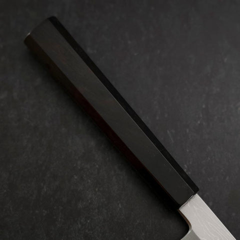 Yanagi Kiritsuke Blue Steel #1 Suminagashi Büffelhorn und Ebenholz Griff mit Scheide 270mm-[Musashi]-[Japan-Küchenmesser]