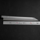 Yanagi Kiritsuke Blue Steel #1 Suminagashi Büffelhorn und Ebenholz Griff mit Scheide 270mm-[Musashi]-[Japan-Küchenmesser]